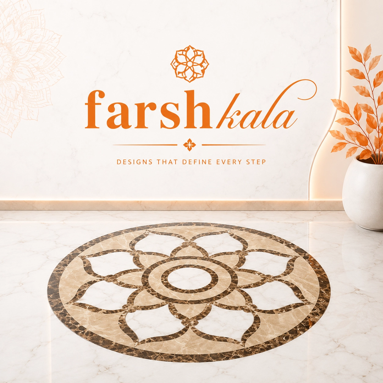 Exquisite Marble Inlay Flooring